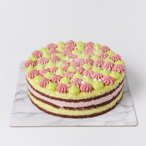 Ruby Pistachio Birthday Cake